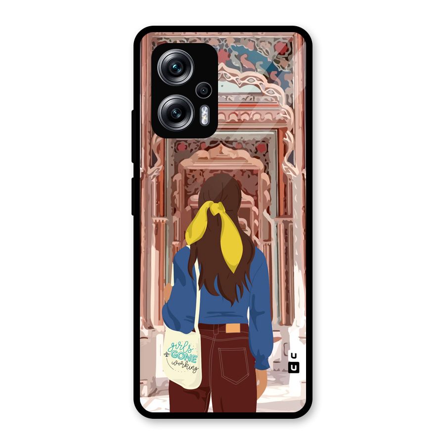 wonderful Girl Glass Back Case for Redmi K50i