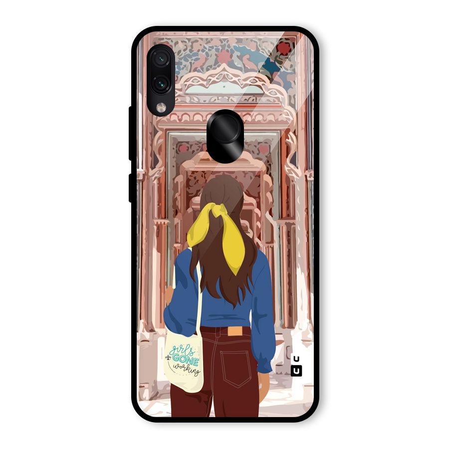 wonderful Girl Glass Back Case for Redmi Note 7 Pro