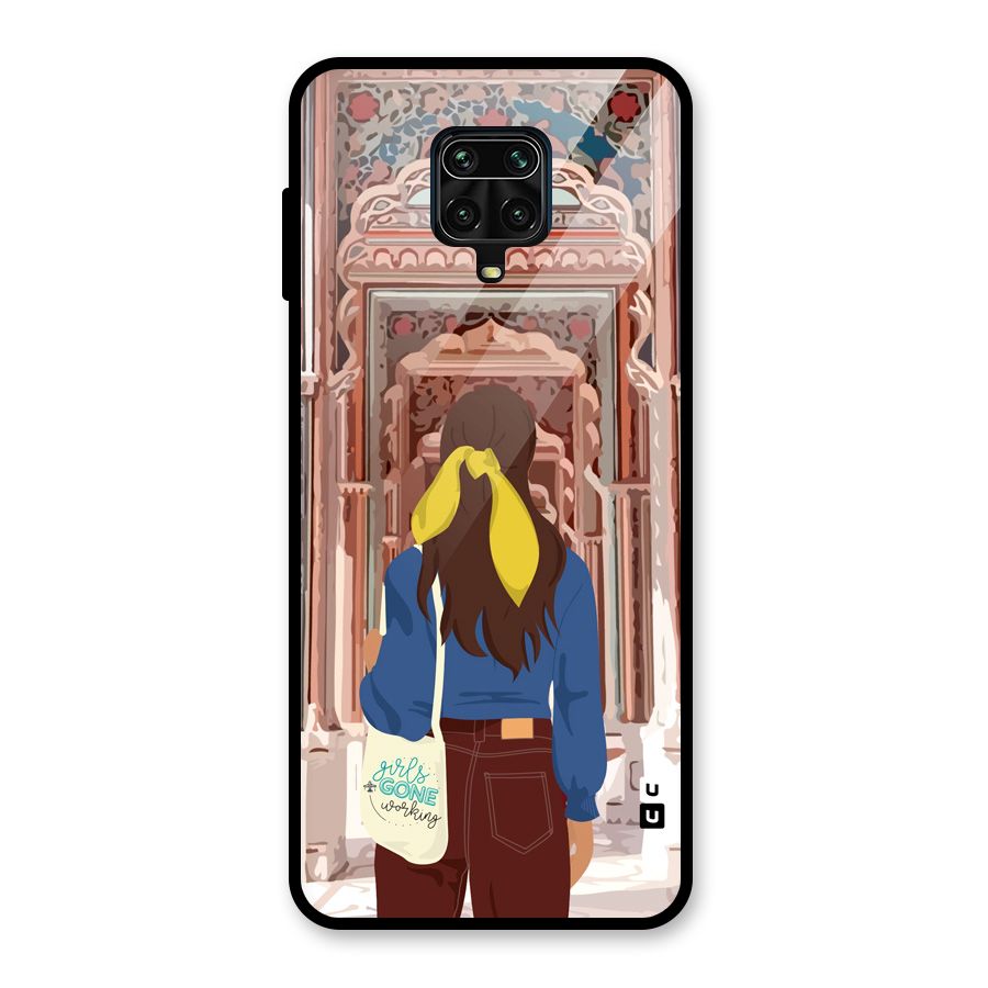 wonderful Girl Glass Back Case for Redmi Note 9 Pro Max