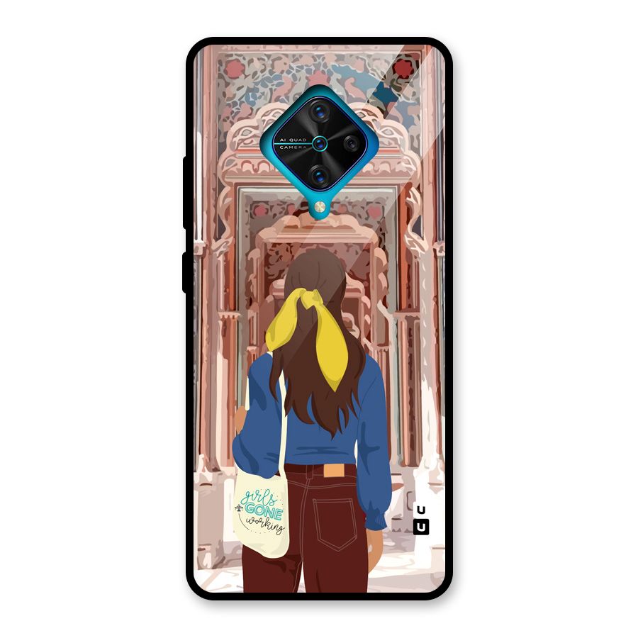 wonderful Girl Glass Back Case for Vivo S1 Pro