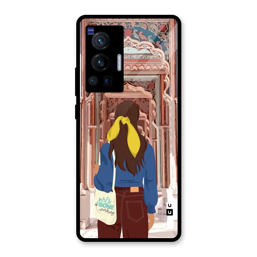 wonderful Girl Glass Back Case for Vivo X70 Pro