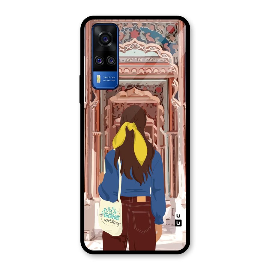 wonderful Girl Glass Back Case for Vivo Y31