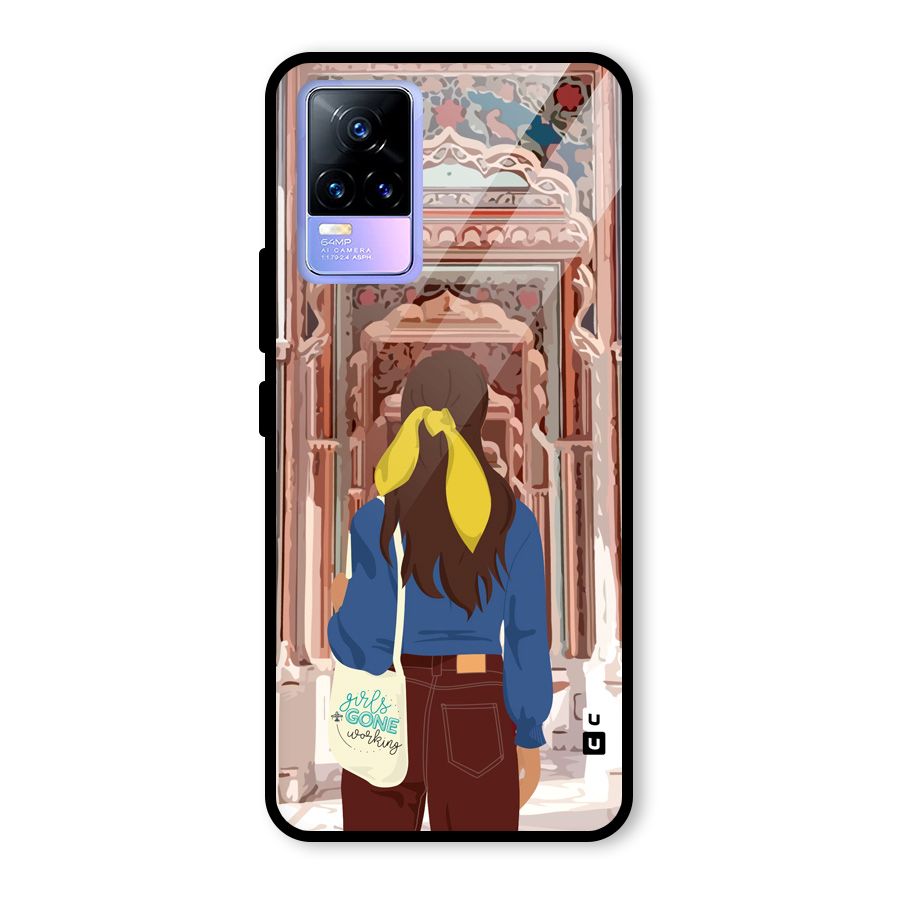 wonderful Girl Glass Back Case for Vivo Y73