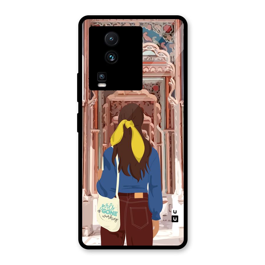 wonderful Girl Glass Back Case for Vivo iQOO Neo 7 Pro