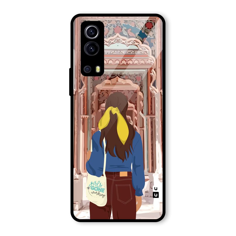 wonderful Girl Glass Back Case for Vivo iQOO Z3