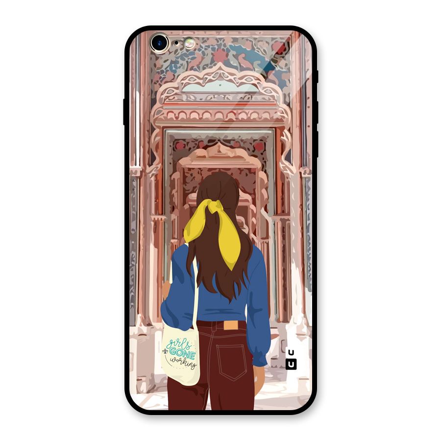 wonderful Girl Glass Back Case for iPhone 6 Plus 6S Plus
