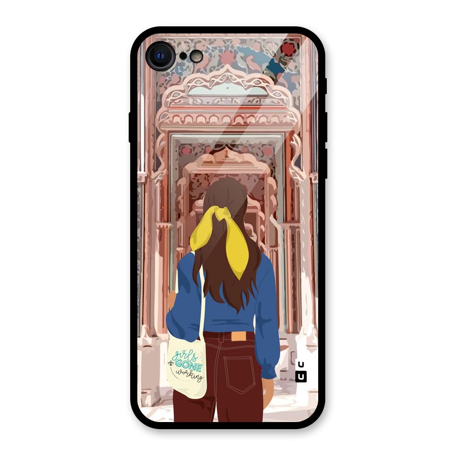 wonderful Girl Glass Back Case for iPhone 7
