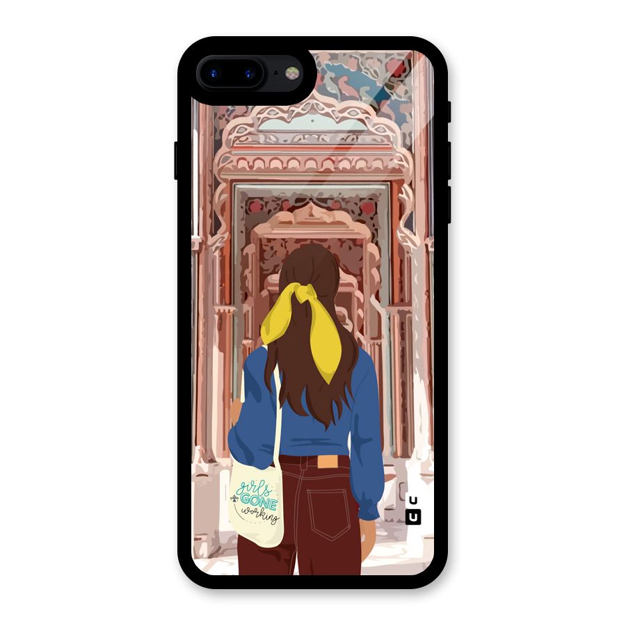 wonderful Girl Glass Back Case for iPhone 7 Plus