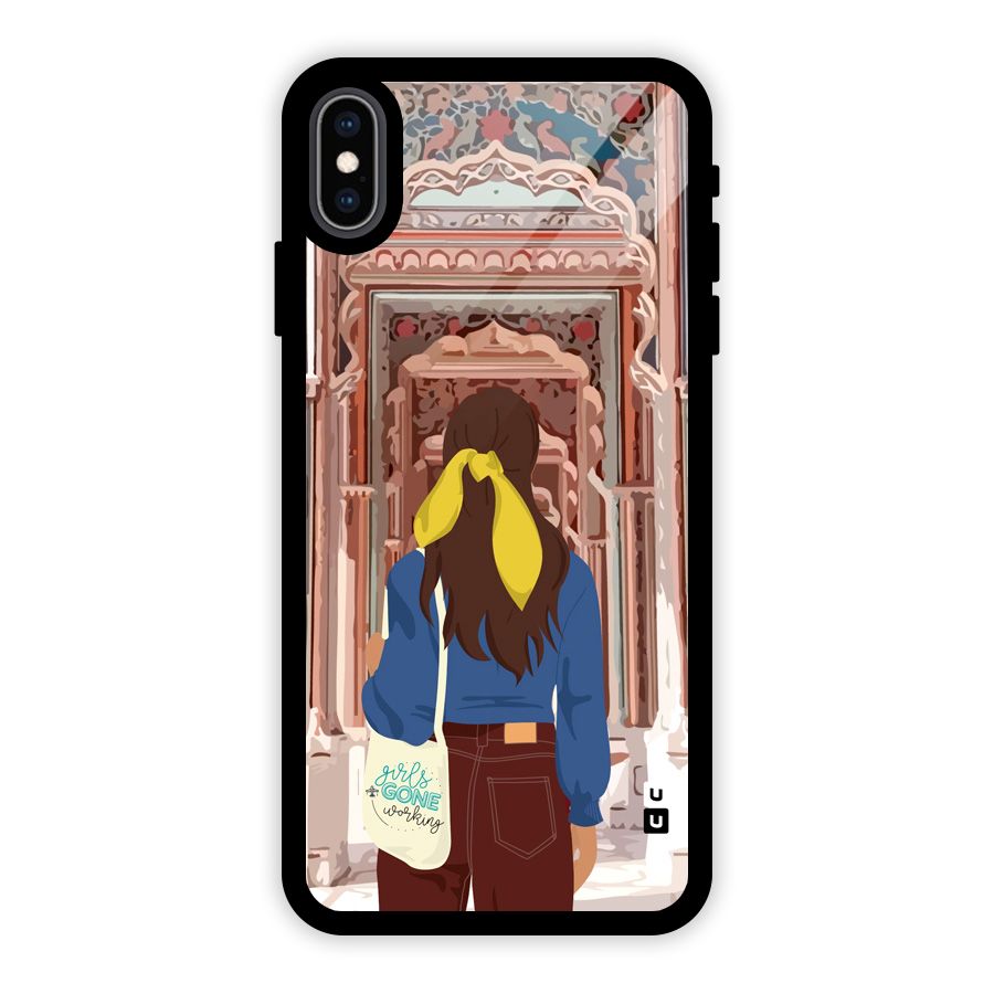 wonderful Girl Glass Back Case for iPhone XS Max