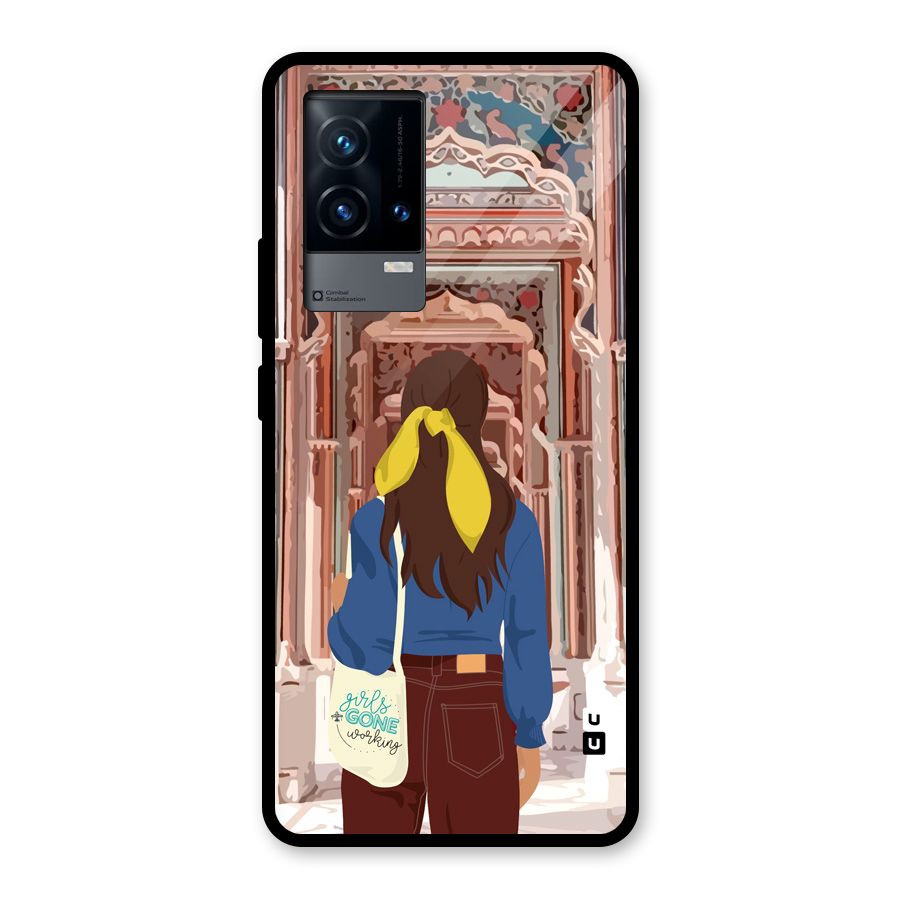 wonderful Girl Glass Back Case for iQOO 9 5G