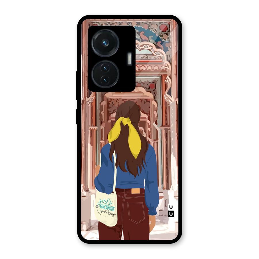 wonderful Girl Glass Back Case for iQOO Z6 44W