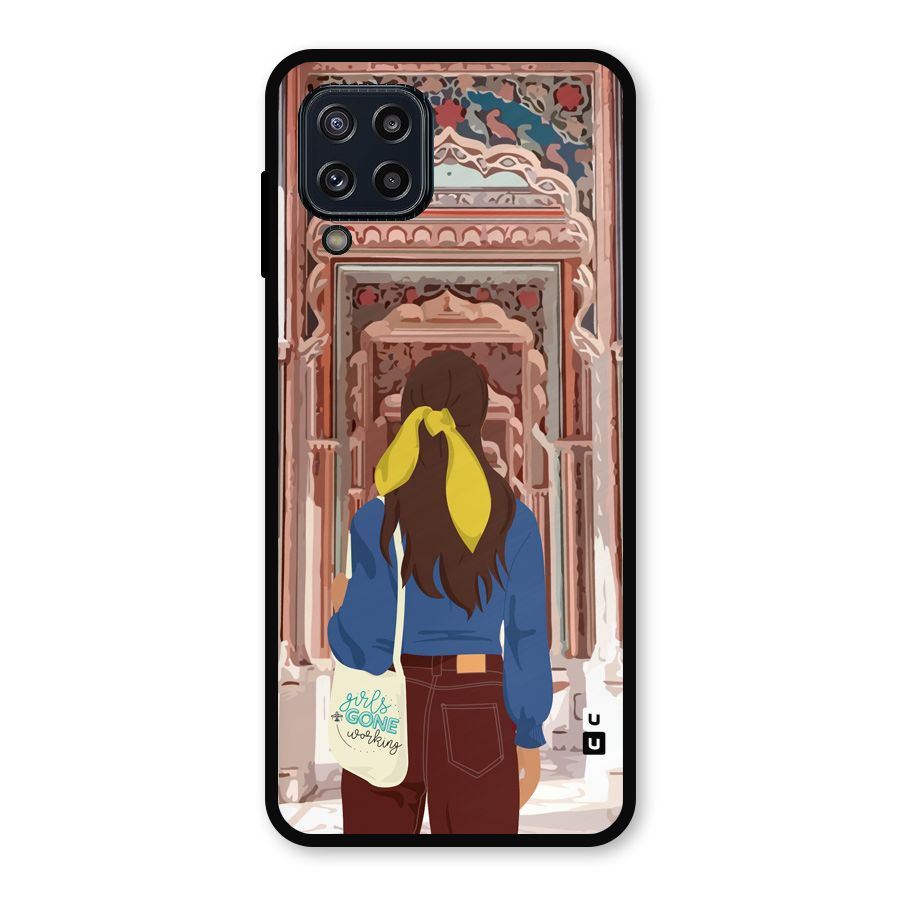 wonderful Girl Metal Back Case for Galaxy M32