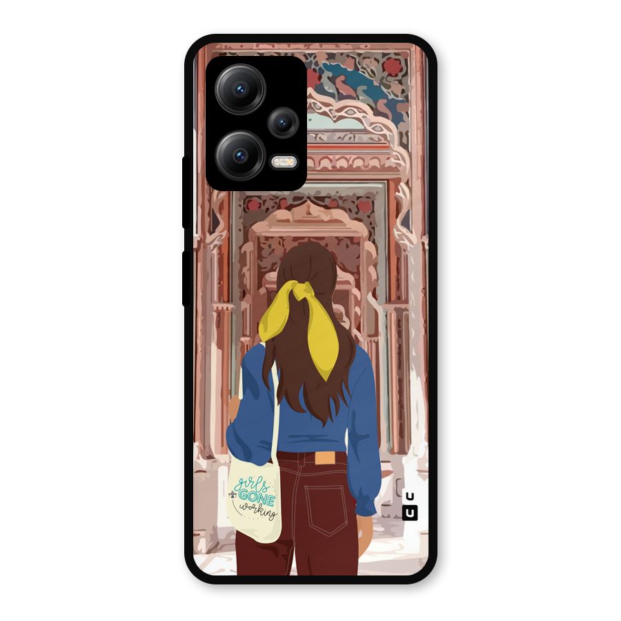 wonderful Girl Metal Back Case for Poco X5