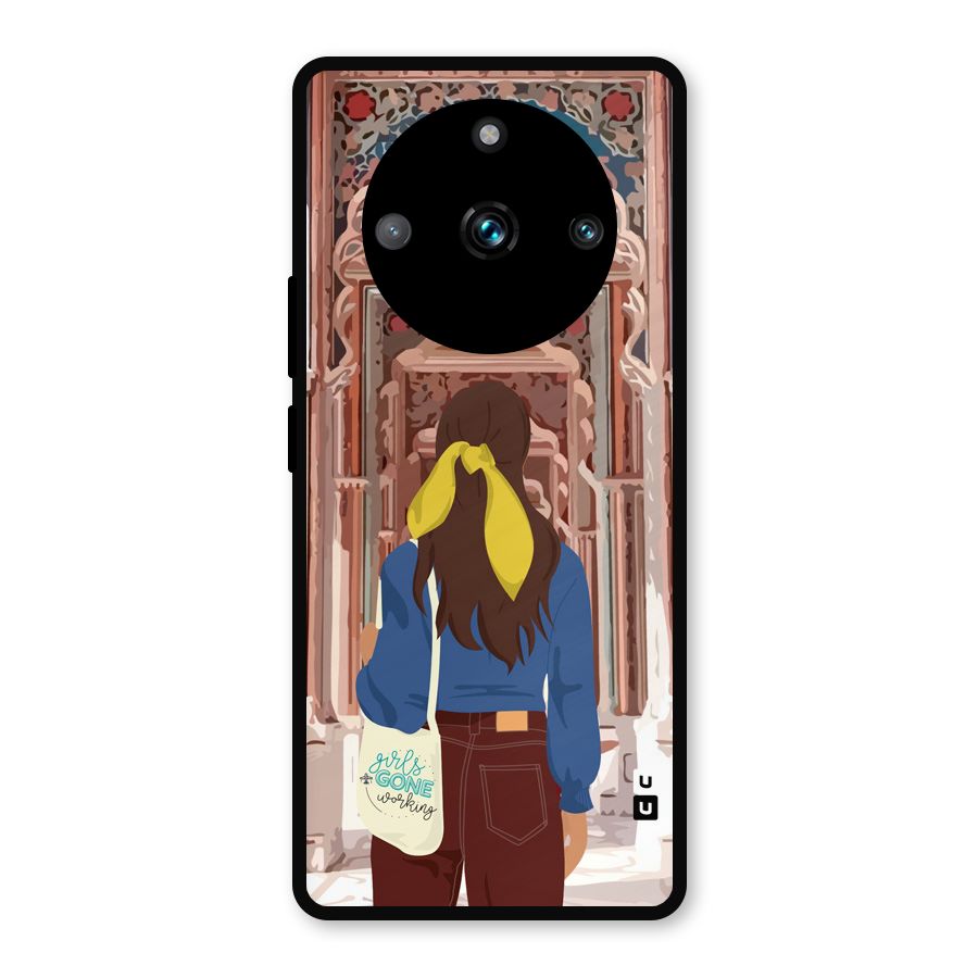 wonderful Girl Metal Back Case for Realme 11 Pro
