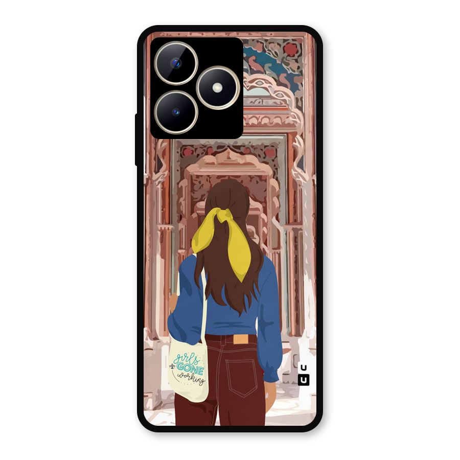 wonderful Girl Metal Back Case for Realme C53