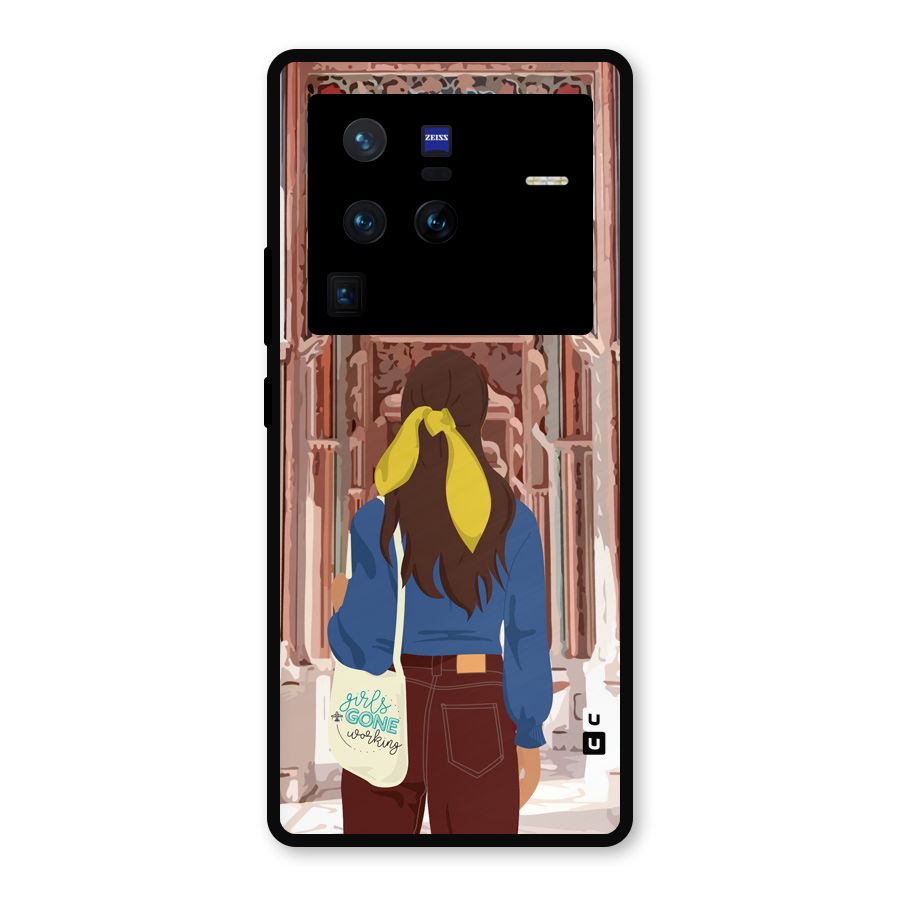wonderful Girl Metal Back Case for Vivo X80 Pro