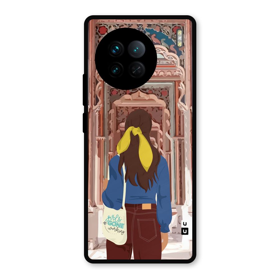 wonderful Girl Metal Back Case for Vivo X90