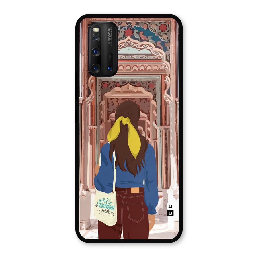 wonderful Girl Metal Back Case for iQOO 3