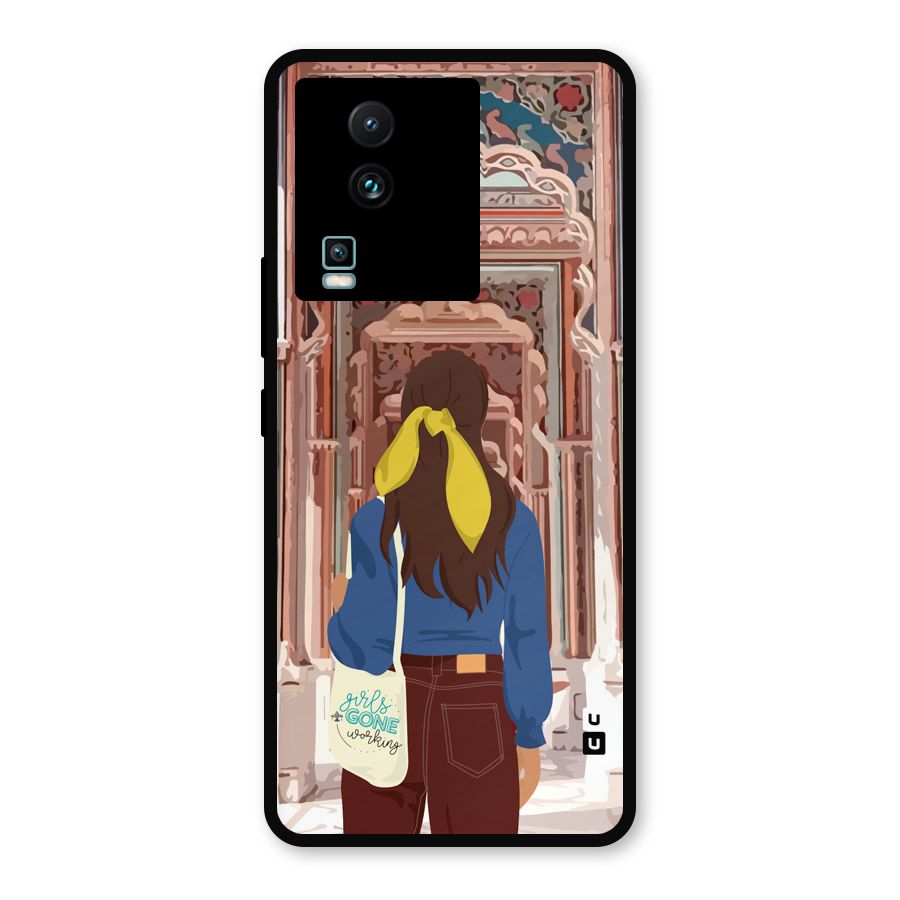 wonderful Girl Metal Back Case for iQOO Neo 7