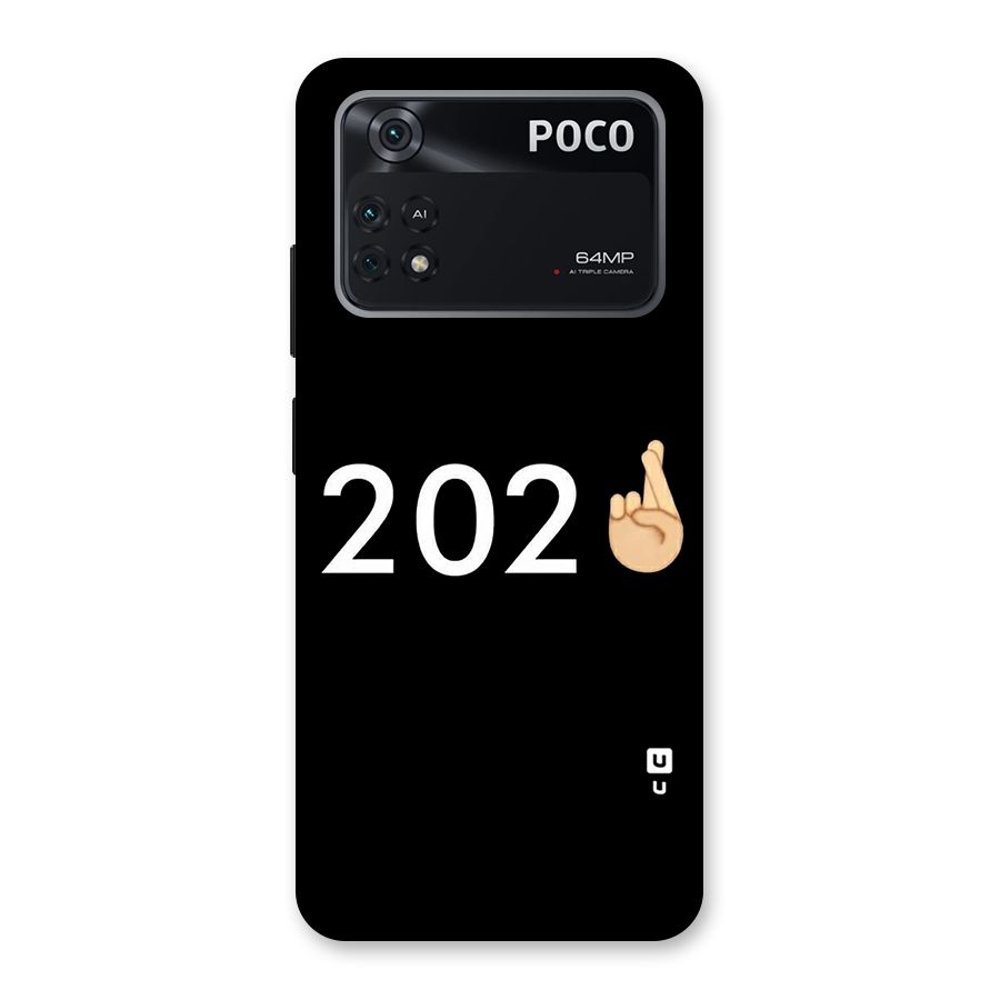 2021 Fingers Crossed Back Case for Poco M4 Pro 4G