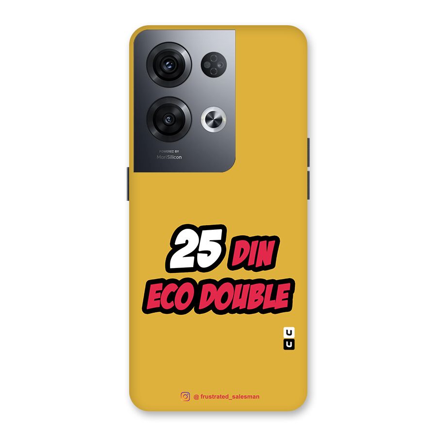 25 Din Eco Double Mustard Yellow Back Case for Oppo Reno8 Pro 5G