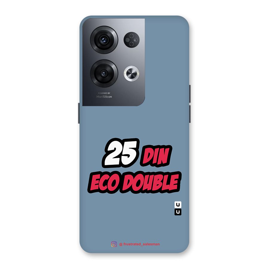 25 Din Eco Double SteelBlue Back Case for Oppo Reno8 Pro 5G