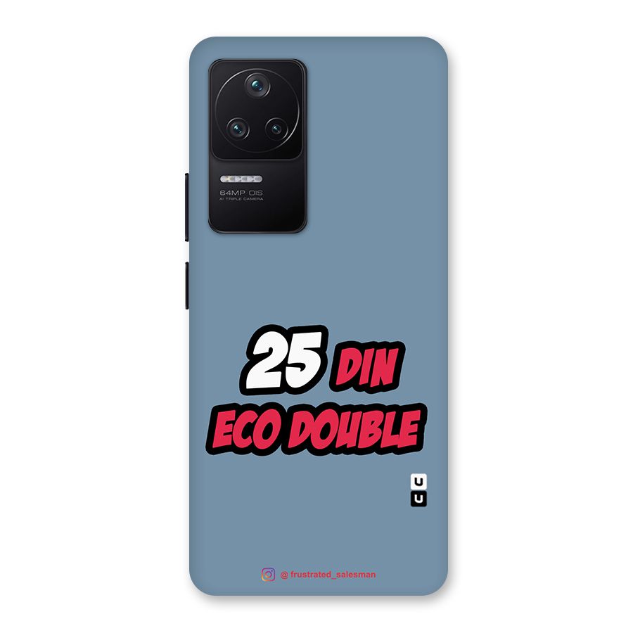 25 Din Eco Double SteelBlue Back Case for Poco F4 5G