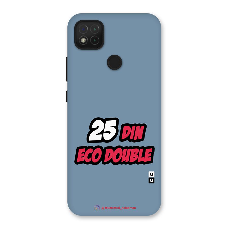 25 Din Eco Double SteelBlue Back Case for Redmi 9 Activ