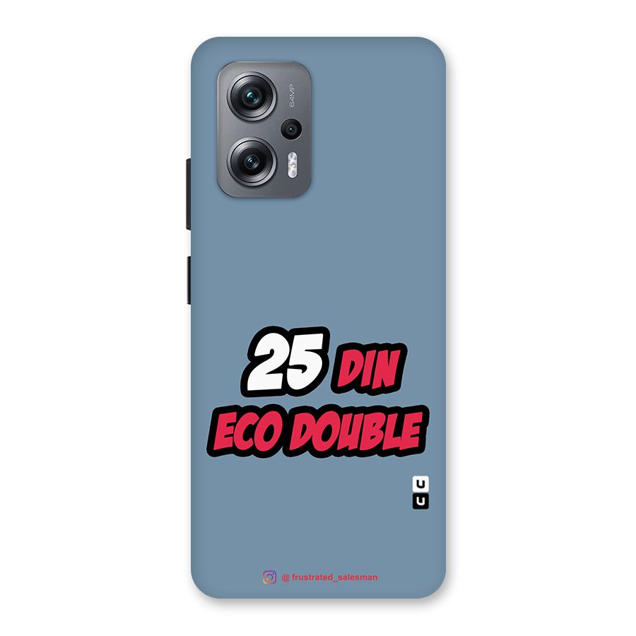 25 Din Eco Double SteelBlue Back Case for Redmi K50i