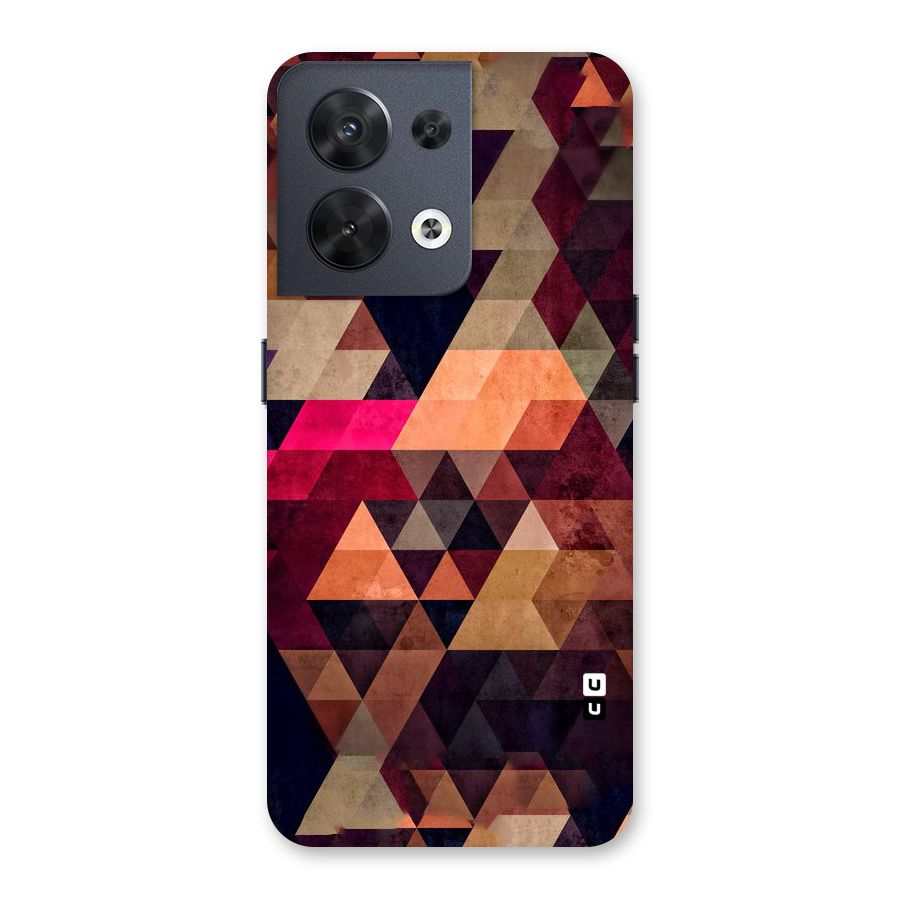 Abstract Beauty Triangles Back Case for Oppo Reno8 5G