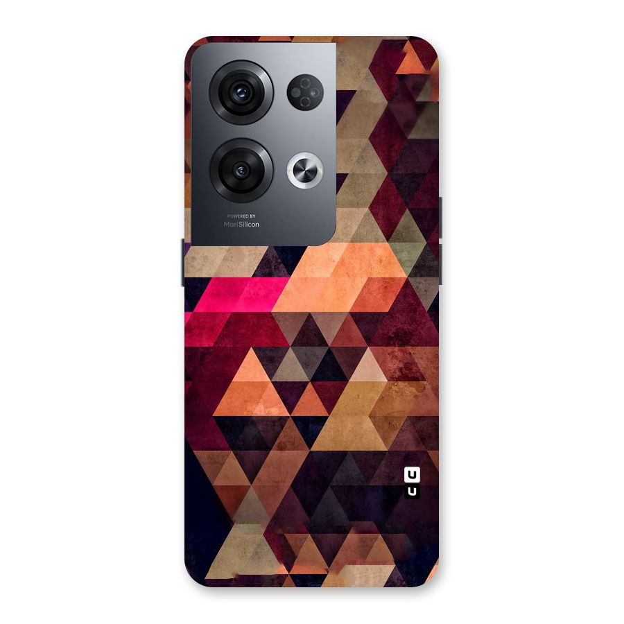 Abstract Beauty Triangles Back Case for Oppo Reno8 Pro 5G