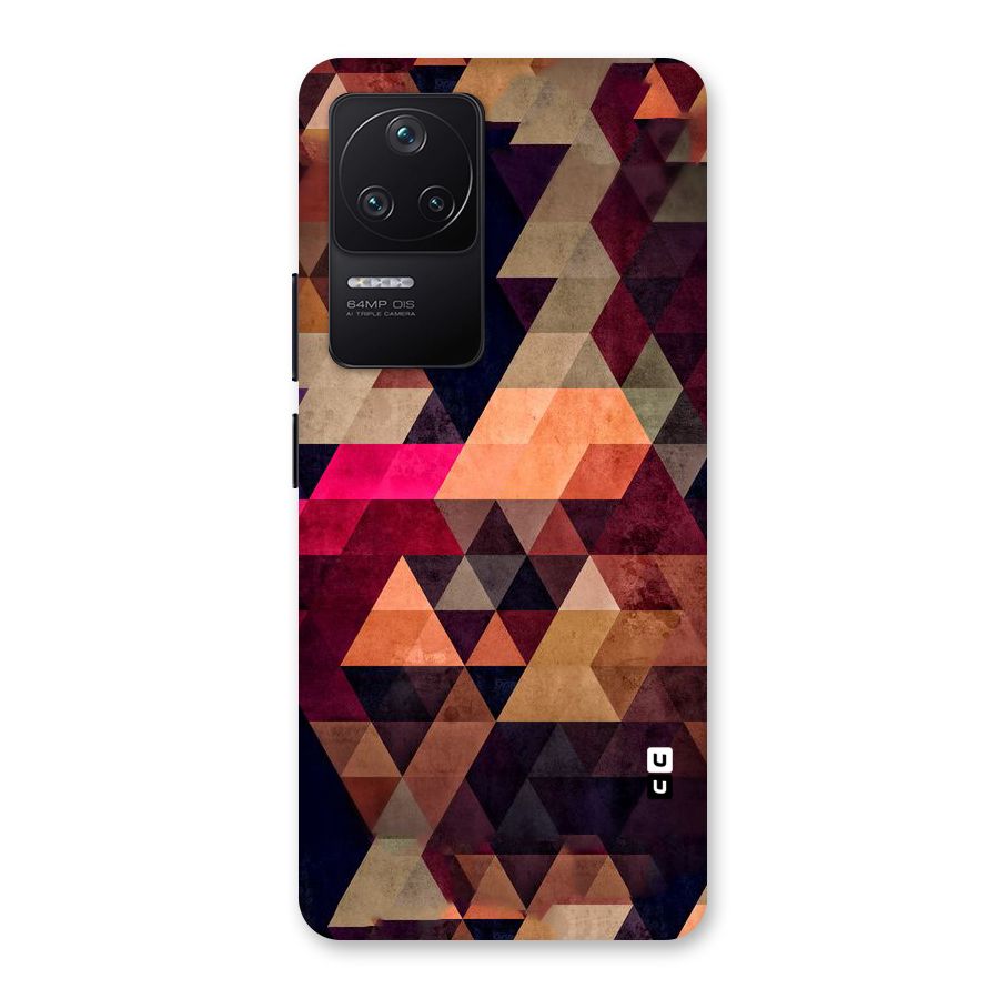 Abstract Beauty Triangles Back Case for Poco F4 5G