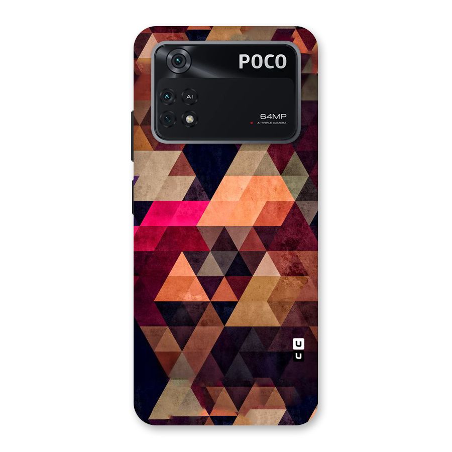 Abstract Beauty Triangles Back Case for Poco M4 Pro 4G
