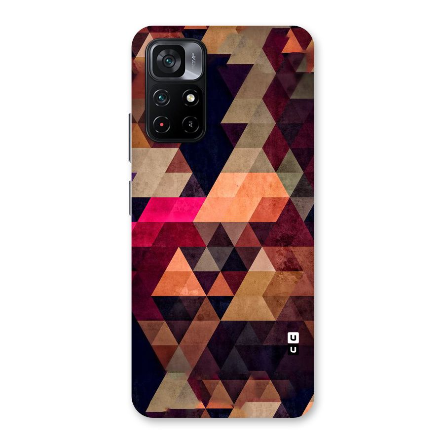 Abstract Beauty Triangles Back Case for Poco M4 Pro 5G