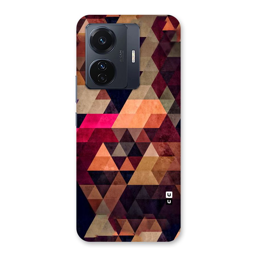 Abstract Beauty Triangles Back Case for Vivo T1 Pro