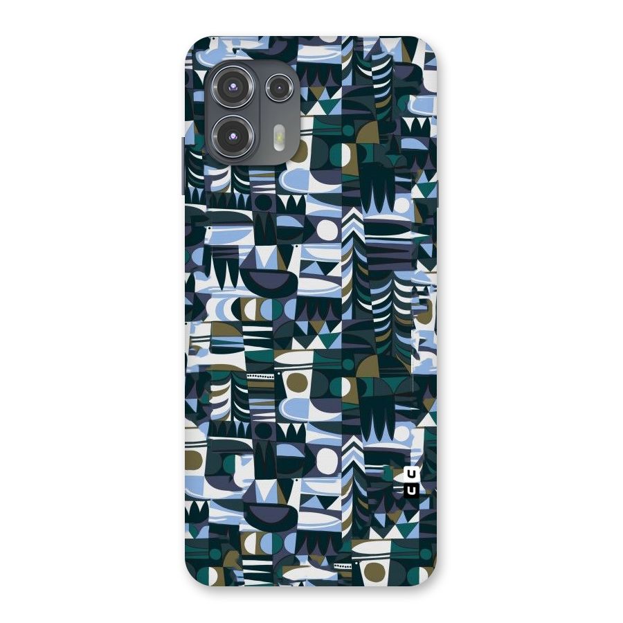 Abstract Blues Back Case for Motorola Edge 20 Fusion