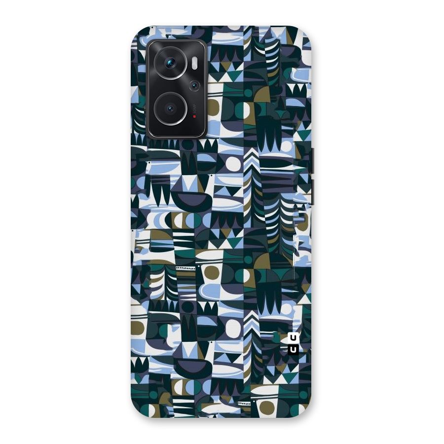 Abstract Blues Back Case for Oppo K10 4G