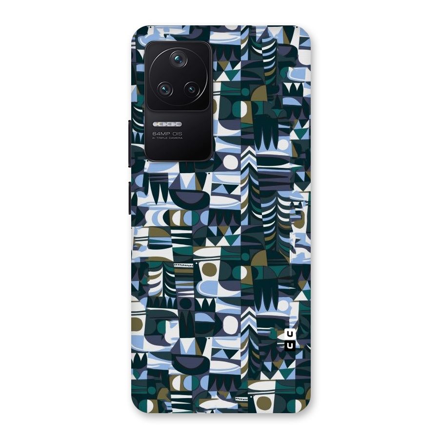 Abstract Blues Back Case for Poco F4 5G