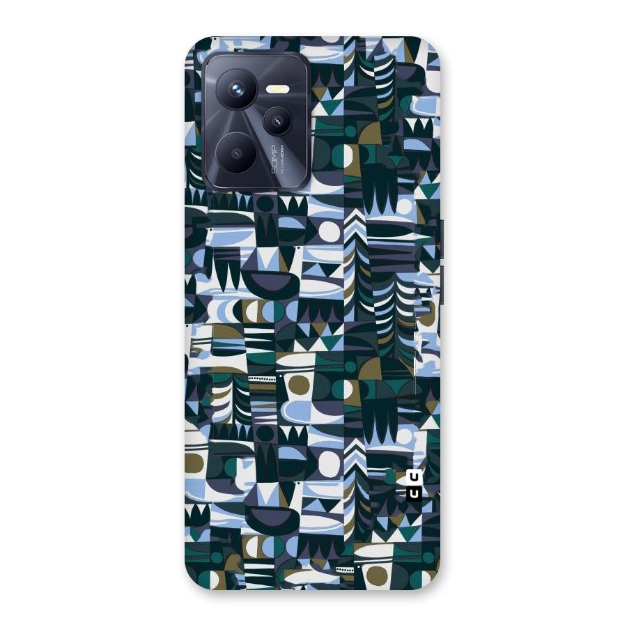 Abstract Blues Back Case for Realme C35