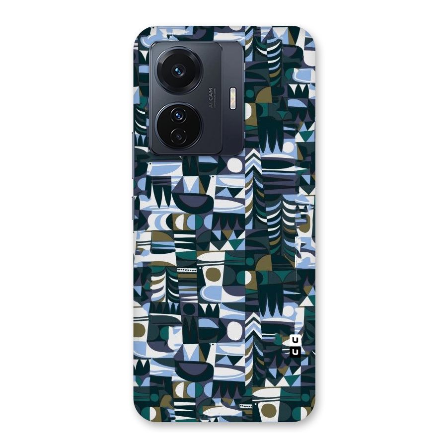 Abstract Blues Back Case for Vivo T1 Pro
