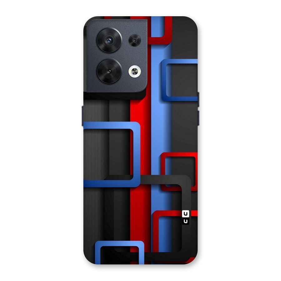 Abstract Box Back Case for Oppo Reno8 5G