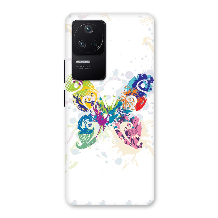 Abstract Butterfly Back Case for Poco F4 5G