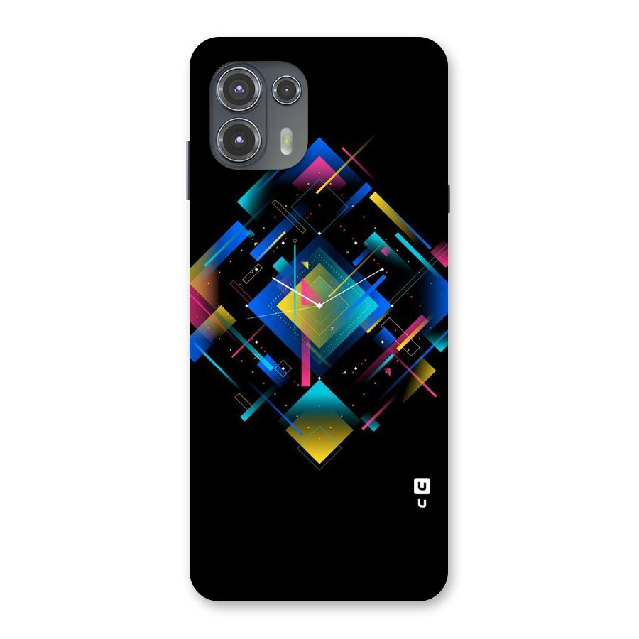 Abstract Clock Back Case for Motorola Edge 20 Fusion