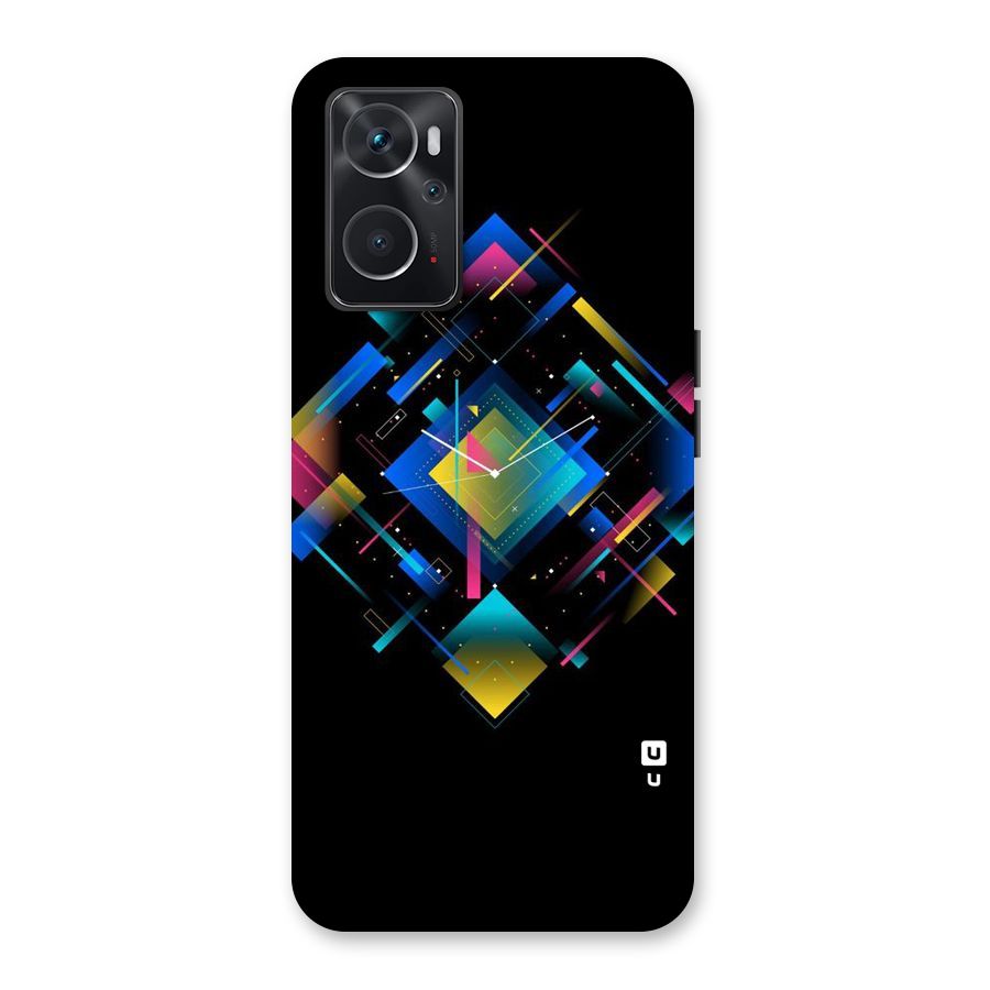Abstract Clock Back Case for Oppo K10 4G