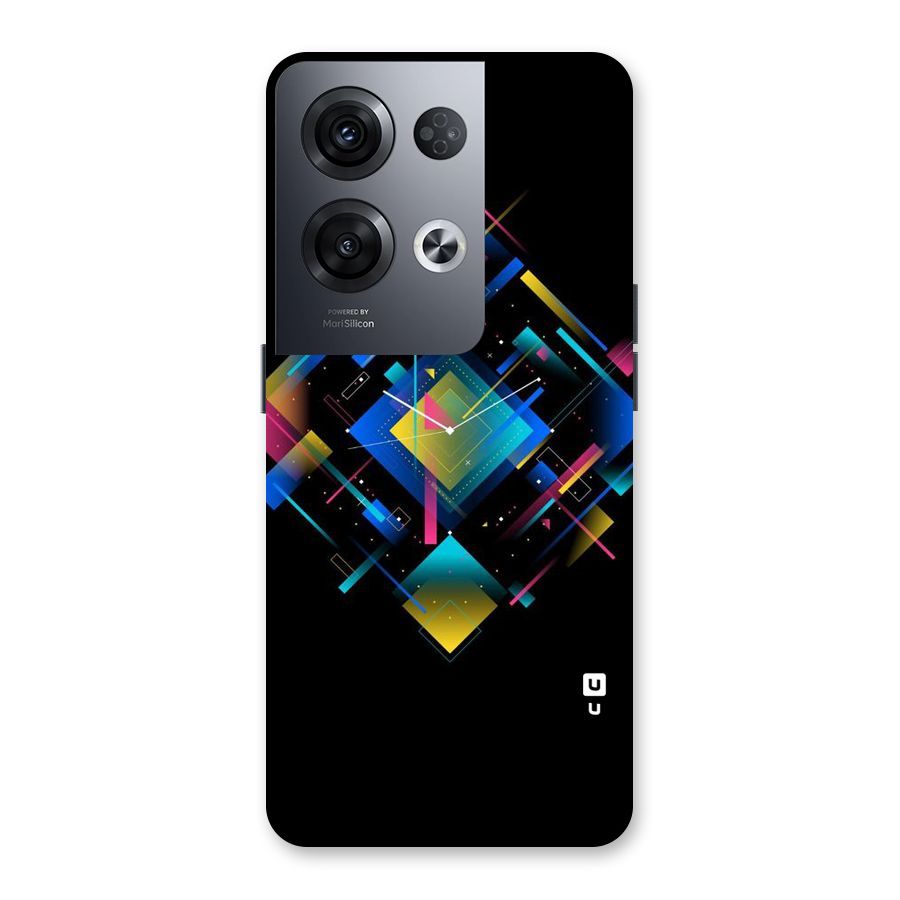 Abstract Clock Back Case for Oppo Reno8 Pro 5G
