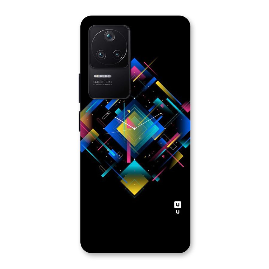 Abstract Clock Back Case for Poco F4 5G