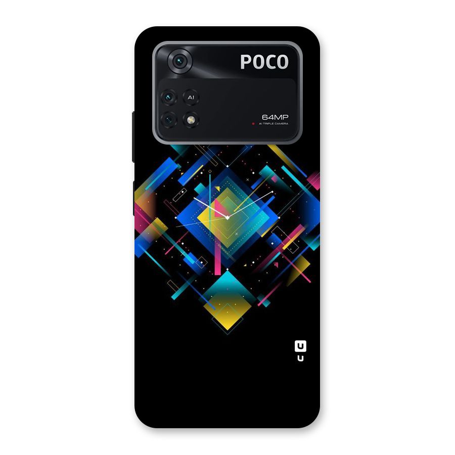 Abstract Clock Back Case for Poco M4 Pro 4G