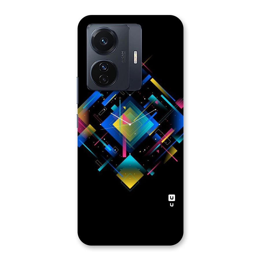Abstract Clock Back Case for Vivo T1 Pro
