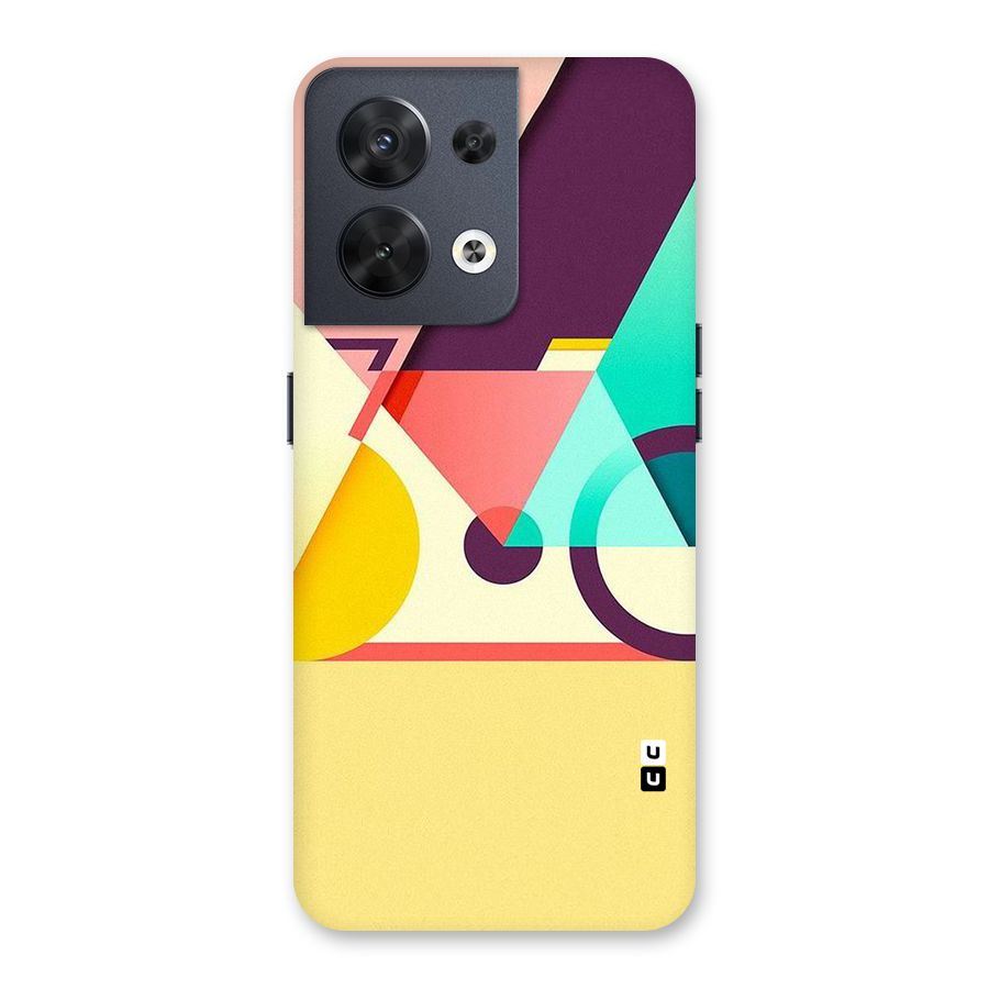 Abstract Cycle Back Case for Oppo Reno8 5G