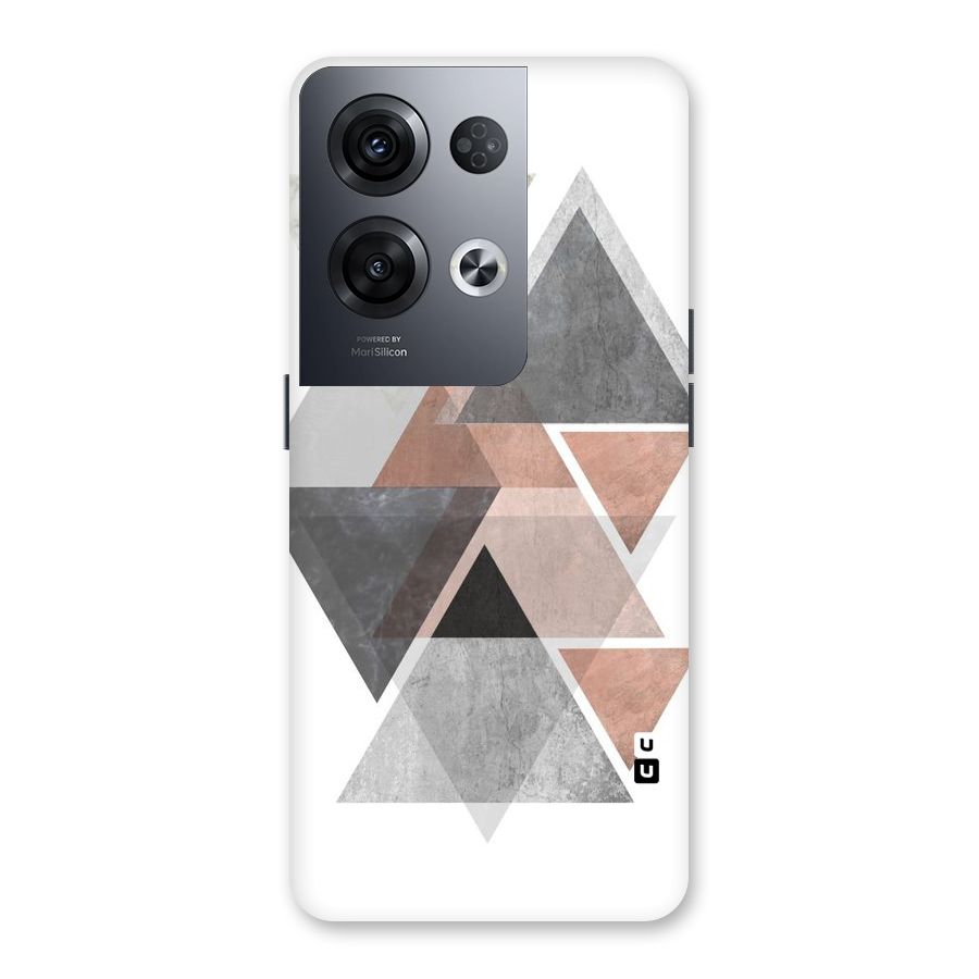 Abstract Diamond Pink Design Back Case for Oppo Reno8 Pro 5G